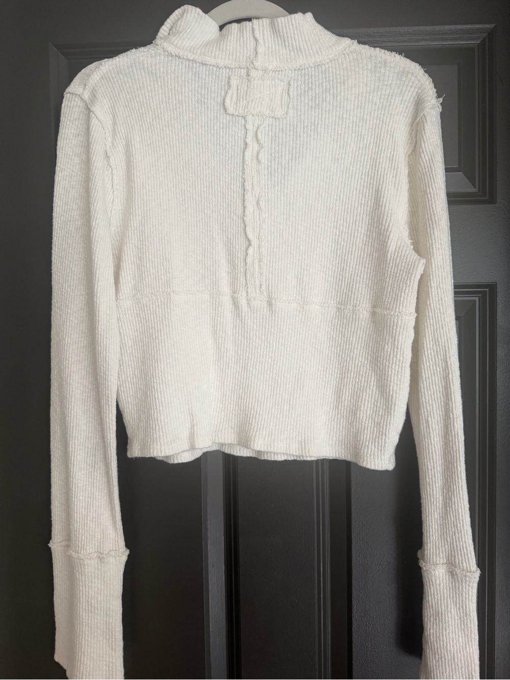 Free People Ribbed Half-Zip Pullover - Picture 4 of 5